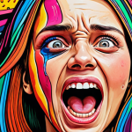 **Emotional Art:** A vibrant and expressive artwork showcasing the depth of human emotions like joy, sorrow, anger, fear, and surprise. Focus on the use of colors, lines, and shapes to evoke these feelings.